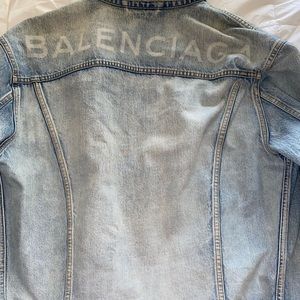 Balenciaga logo denim jacket